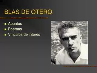 blas de otero