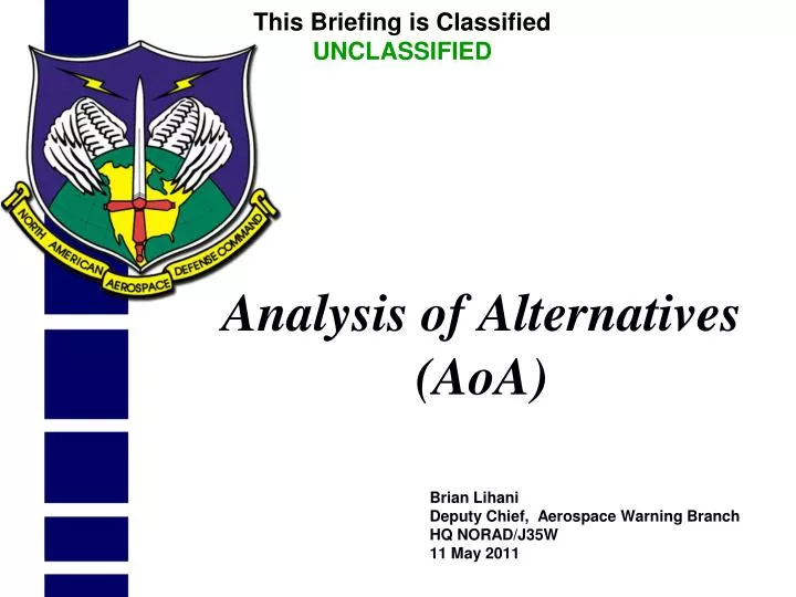 analysis of alternatives aoa