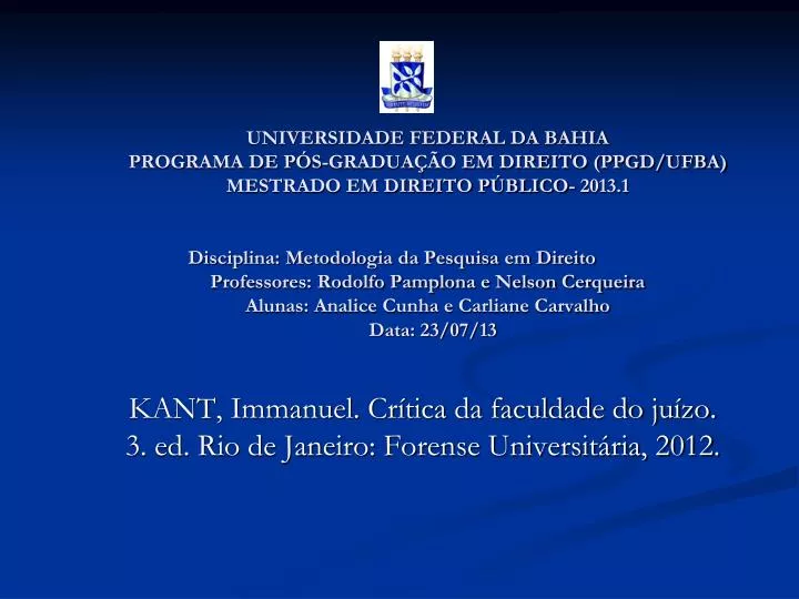 kant immanuel cr tica da faculdade do ju zo 3 ed rio de janeiro forense universit ria 2012