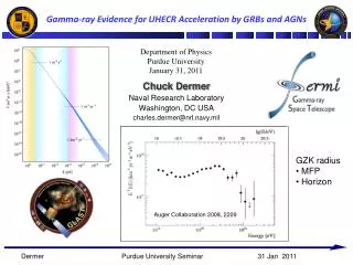 Gamma-ray Evidence for UHECR Acceleration by GRBs and AGNs