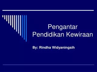 pengantar pendidikan kewiraan
