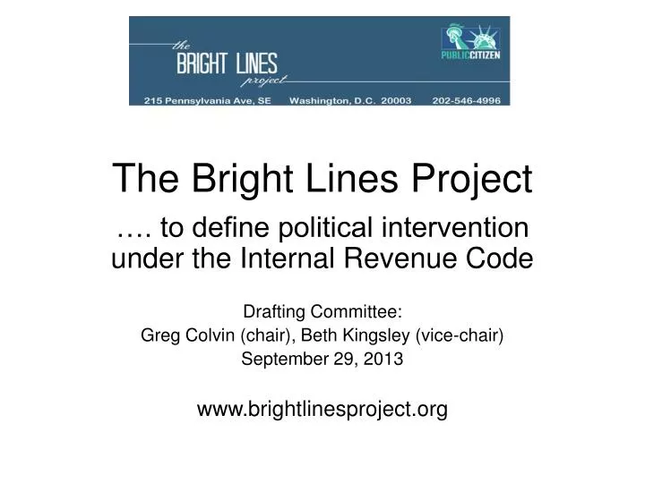 the bright lines project