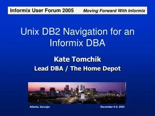 Unix DB2 Navigation for an Informix DBA