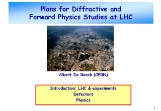 Plans for Diffractive and Forward Physics Studies at LHC