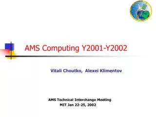 AMS Computing Y2001-Y2002