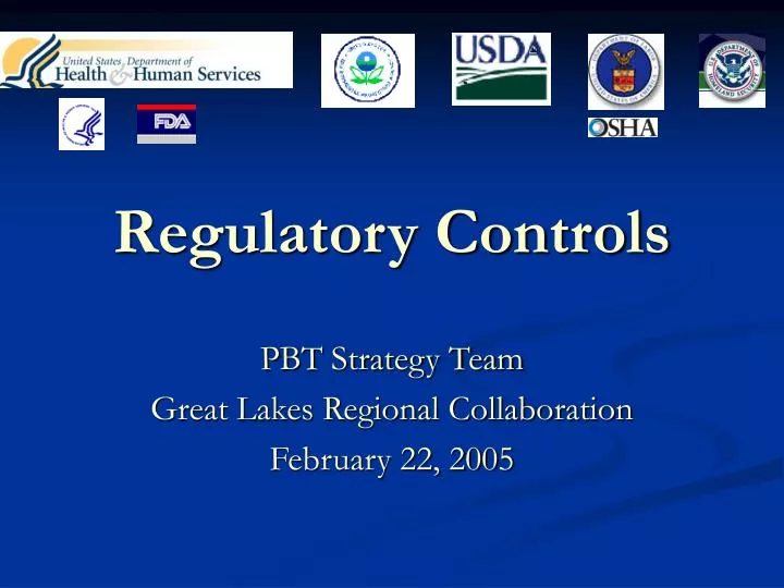 regulatory controls