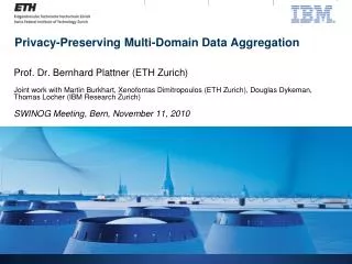 Privacy-Preserving Multi-Domain Data Aggregation