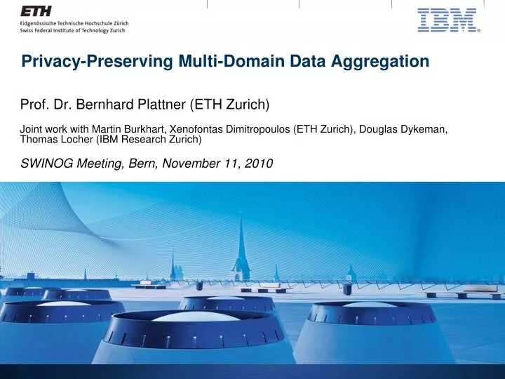 privacy preserving multi domain data aggregation
