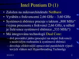 intel pentium d 1