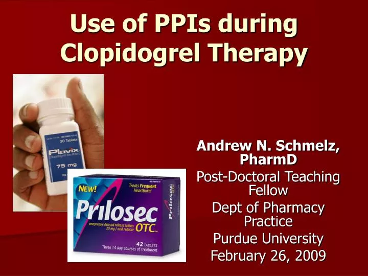 use of ppis during clopidogrel therapy