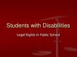 Students with Disabilities - slide 1