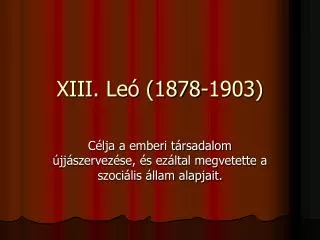 xiii le 1878 1903