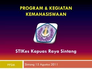 program kegiatan kemahasiswaan