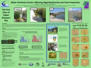 Water Chemistry Factors Affecting Algal Biodiversity and Toxin Production