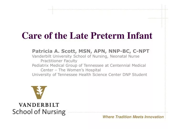 care of the late preterm infant