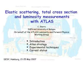 Elastic scattering, total cross section and luminosity measurements with ATLAS