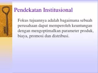 pendekatan institusional