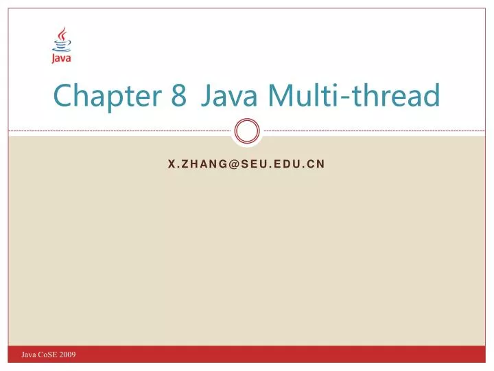chapter 8 java multi thread