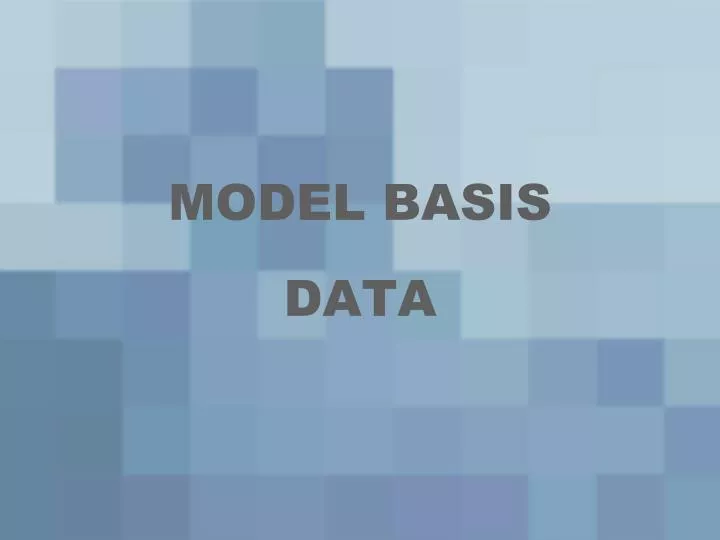 model basis data