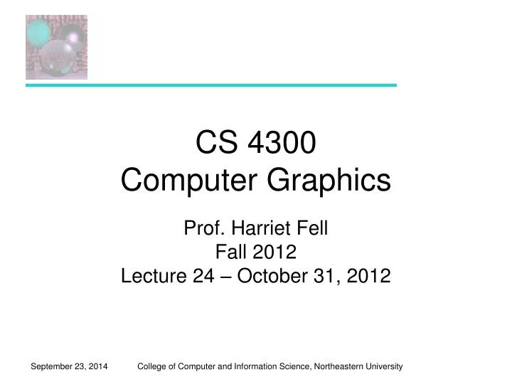 cs 4300 computer graphics