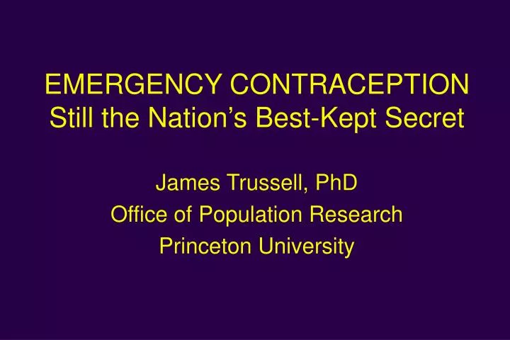 emergency contraception still the nation s best kept secret