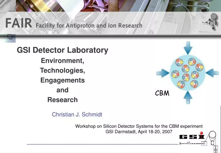 gsi detector laboratory environment technologies engagements and research