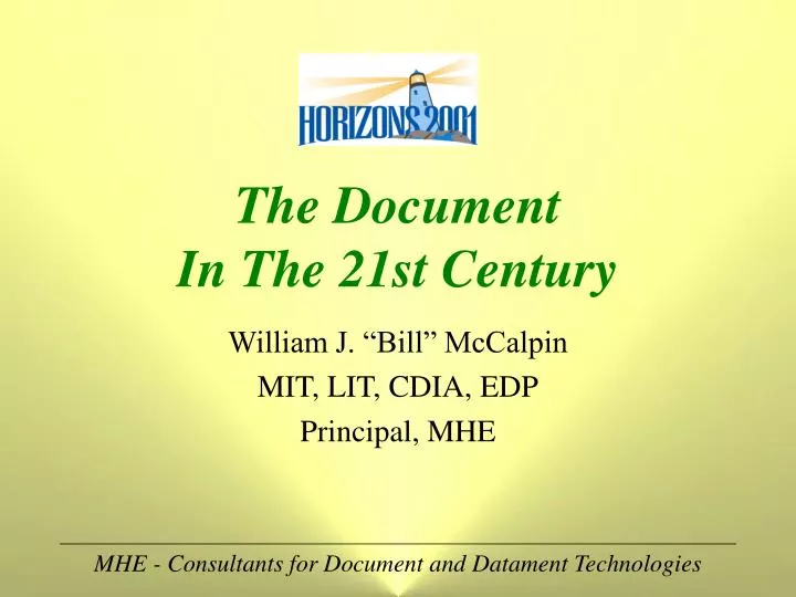 the document in the 21st century