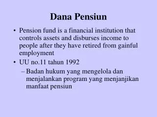 dana pensiun