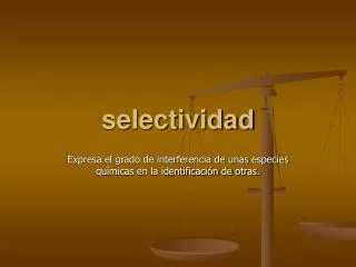 selectividad