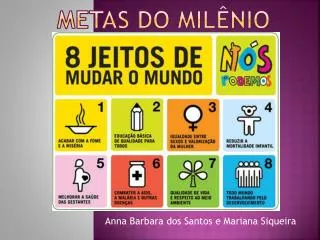 metas do mil nio