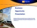 Business Opportunity Presentation - slide 1