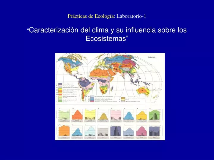 pr cticas de ecolog a laboratorio 1 caracterizaci n del clima y su influencia sobre los ecosistemas