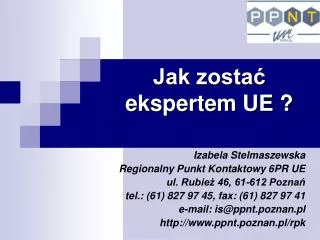 jak zosta ekspertem ue