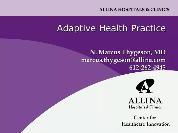 adaptive health practice