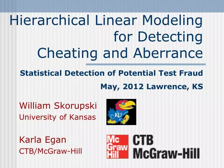 hierarchical linear modeling for detecting cheating and aberrance