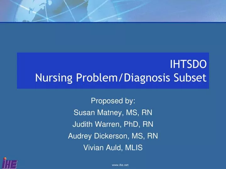 ihtsdo nursing problem diagnosis subset