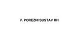V. POREZNI SUSTAV RH - slide 1