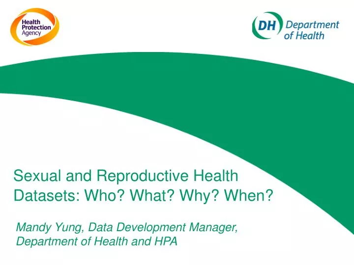 sexual and reproductive health datasets who what why when