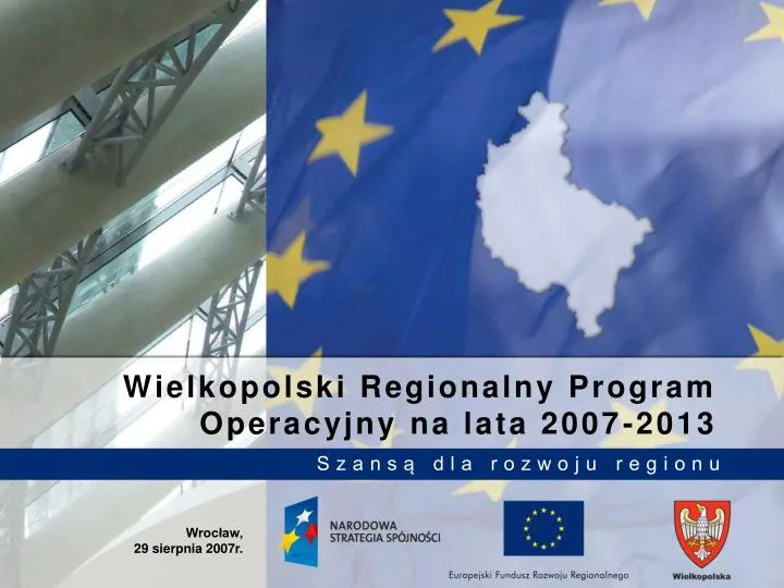 wielkopolski regionalny program operacyjny na lata 2007 2013
