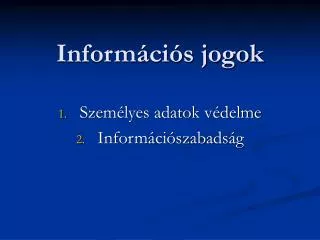 inform ci s jogok