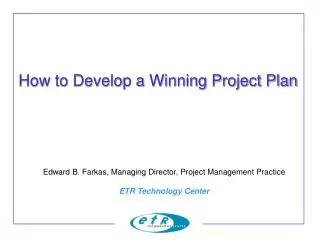 How to Develop a Winning Project Plan