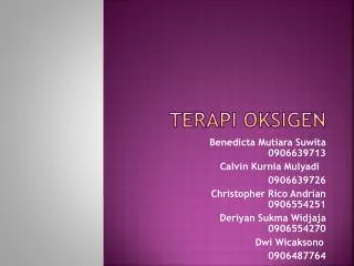 terapi oksigen