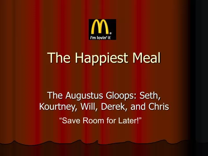 the happiest meal