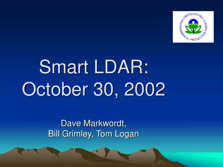 smart ldar october 30 2002