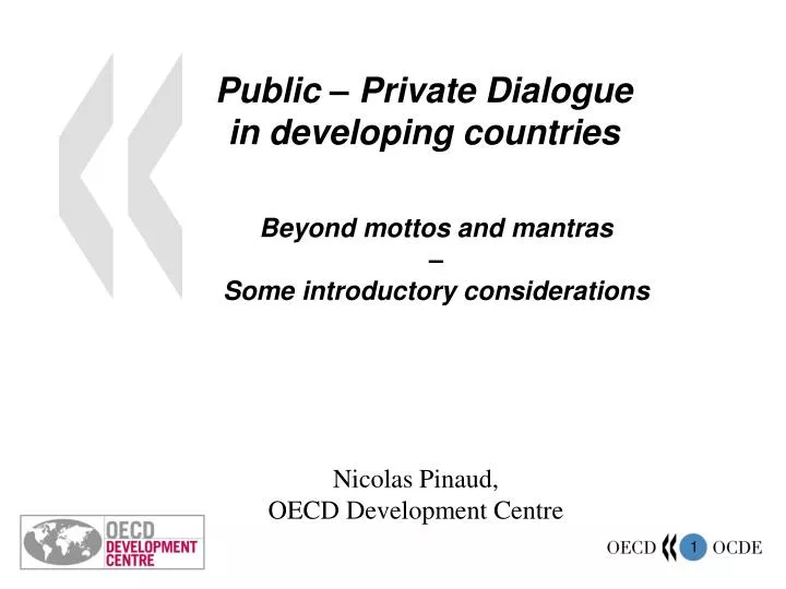 public private dialogue in developing countries