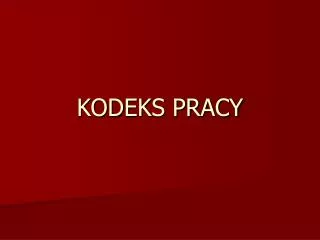 kodeks pracy