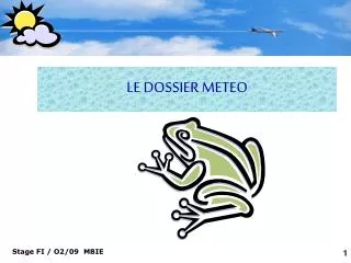 le dossier meteo