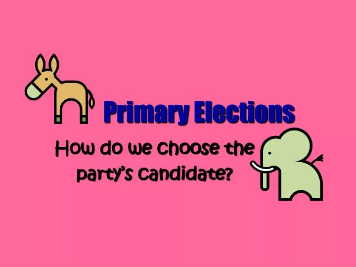 primary elections