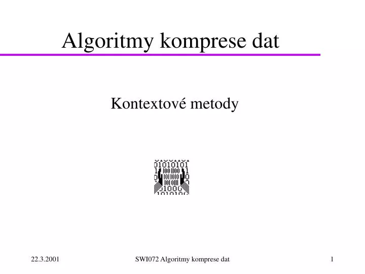 algoritmy komprese dat