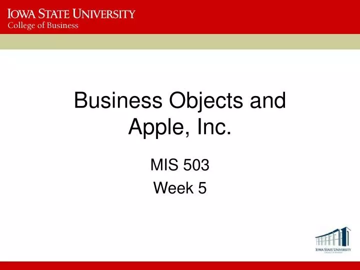 business objects and apple inc